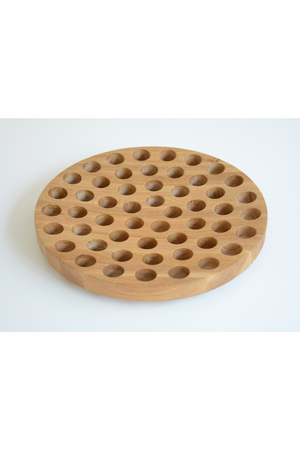 Natural Oak Round Fruit Bowl | Wireworks Geo | Oroa.com