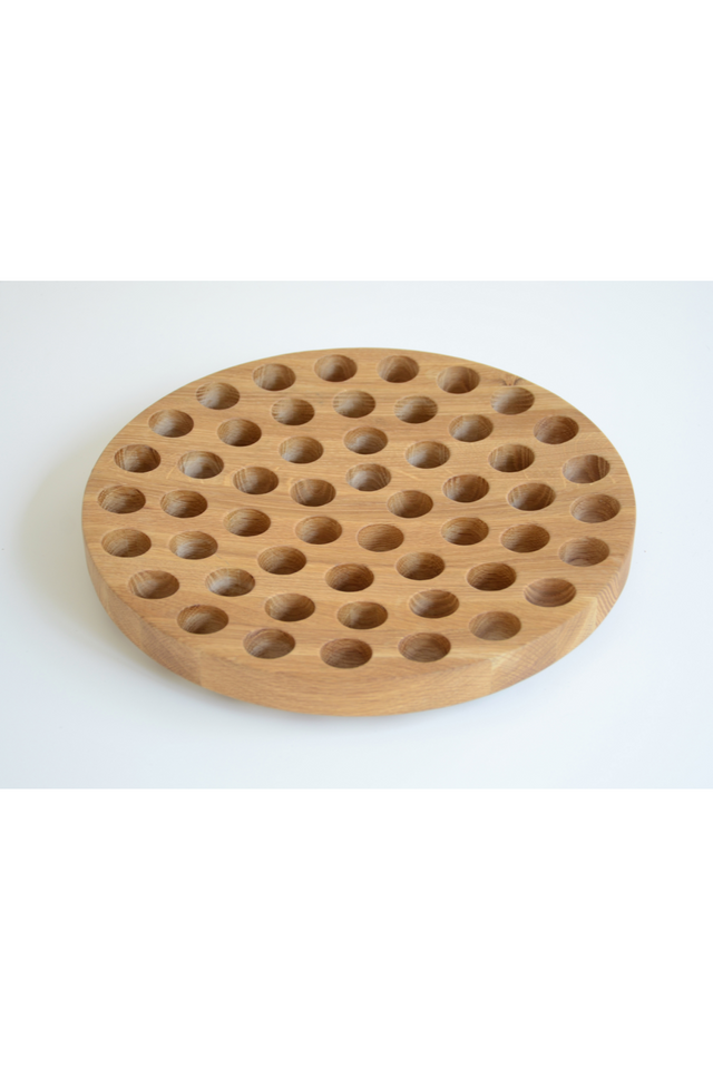 Natural Oak Round Fruit Bowl | Wireworks Geo | Oroa.com