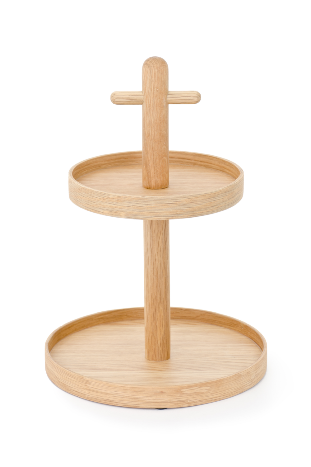 2-Tier Oak Condiment T top Stand | Wireworks Cook House | Oroa.com