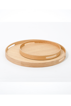 Wooden Round Tray | Wireworks Busboy | Oroa.com