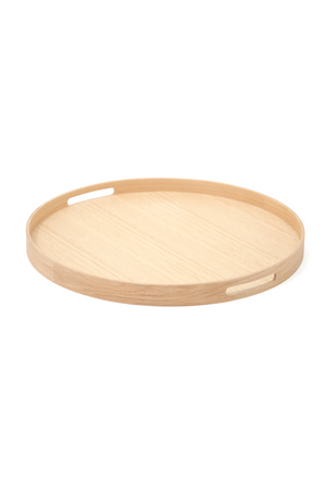 Wooden Round Tray | Wireworks Busboy 450 | Oroa.com