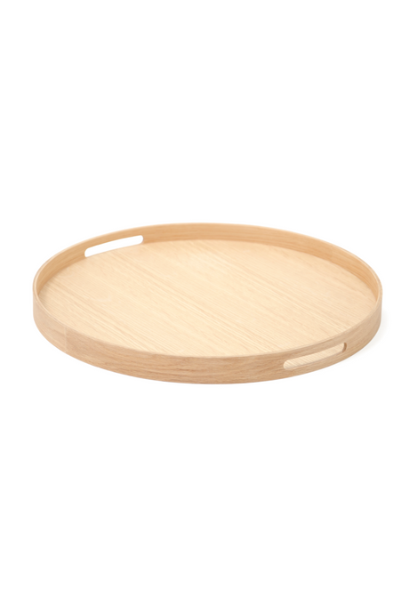 Wooden Round Tray | Wireworks Busboy 450 | Oroa.com