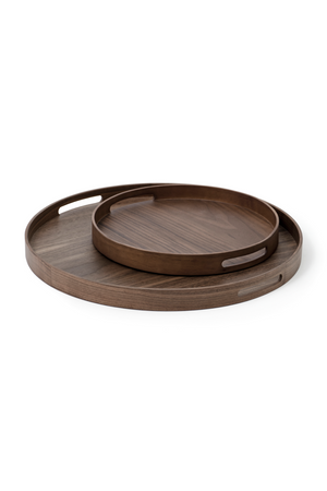 Wooden Round Tray | Wireworks Busboy 450 | Oroa.com