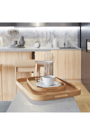 Matte Lacquered Rectangular Tray S | Wireworks Bellhop | Oroa.com