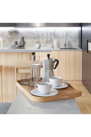 Matte Lacquered Rectangular Tray L | Wireworks Bellhop | Oroa.com