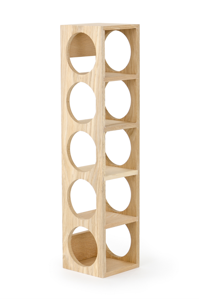 Natural Oak Wine Bottle Rack | Wireworks | Oroa.com
