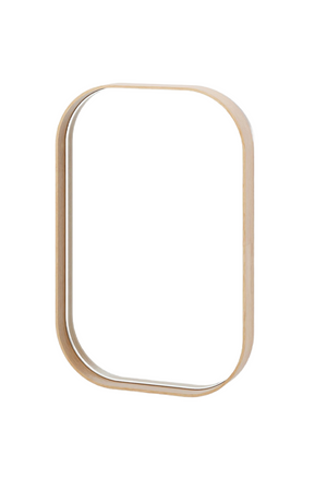 Natural Oak Rectangular Mirror | Wireworks Outlook | Oroa.com