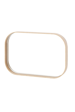 Natural Oak Rectangular Mirror | Wireworks Outlook | Oroa.com
