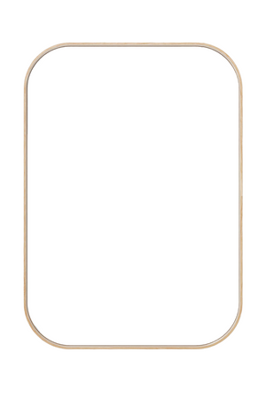 Natural Oak Rectangular Mirror | Wireworks Outlook | Oroa.com