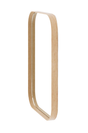 Natural Oak Rectangular Mirror | Wireworks Outlook | Oroa.com