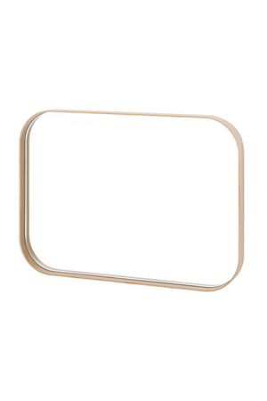 Natural Oak Rectangular Mirror | Wireworks Outlook | Oroa.com