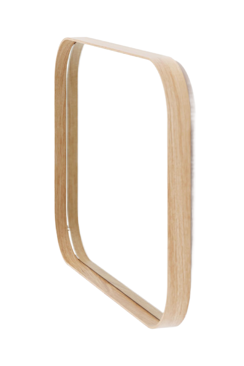 Natural Oak Rectangular Mirror | Wireworks Outlook | Oroa.com