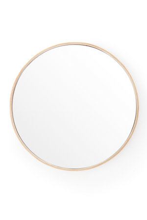 Oak Wooden Round Wall Mirror | Wireworks Glance 310 | Oroa.com