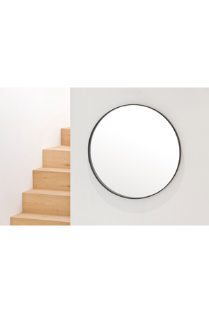 Oak Wooden Round Wall Mirror | Wireworks Glance 660 | Oroa.com