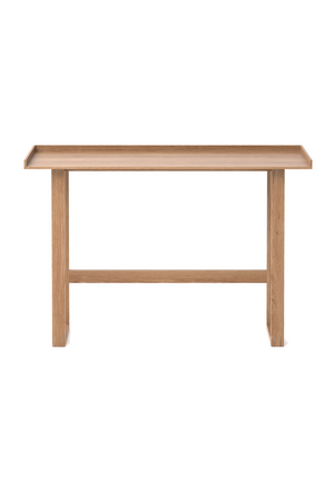 Oak Rectangular Slim Console Table | Wireworks | Oroa.com