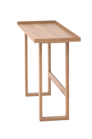 Oak Rectangular Slim Console Table | Wireworks | Oroa.com