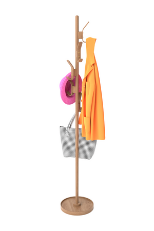 5-Hook Oak Coat Stand | Wireworks | Oroa.com