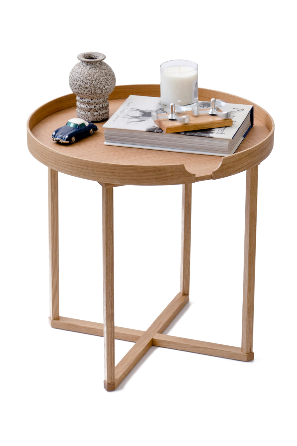 Round Removable Tray Side Table | Wireworks Damien | Oroa.com