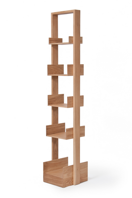 Wooden Five-Shelf Freestanding Bookcase | Wireworks Bookie | Oroa.com