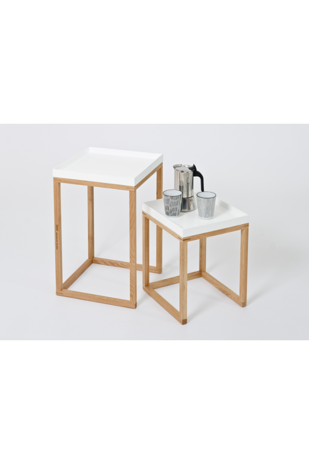 Wooden Nesting Side Table Set | Wireworks | Oroa.com
