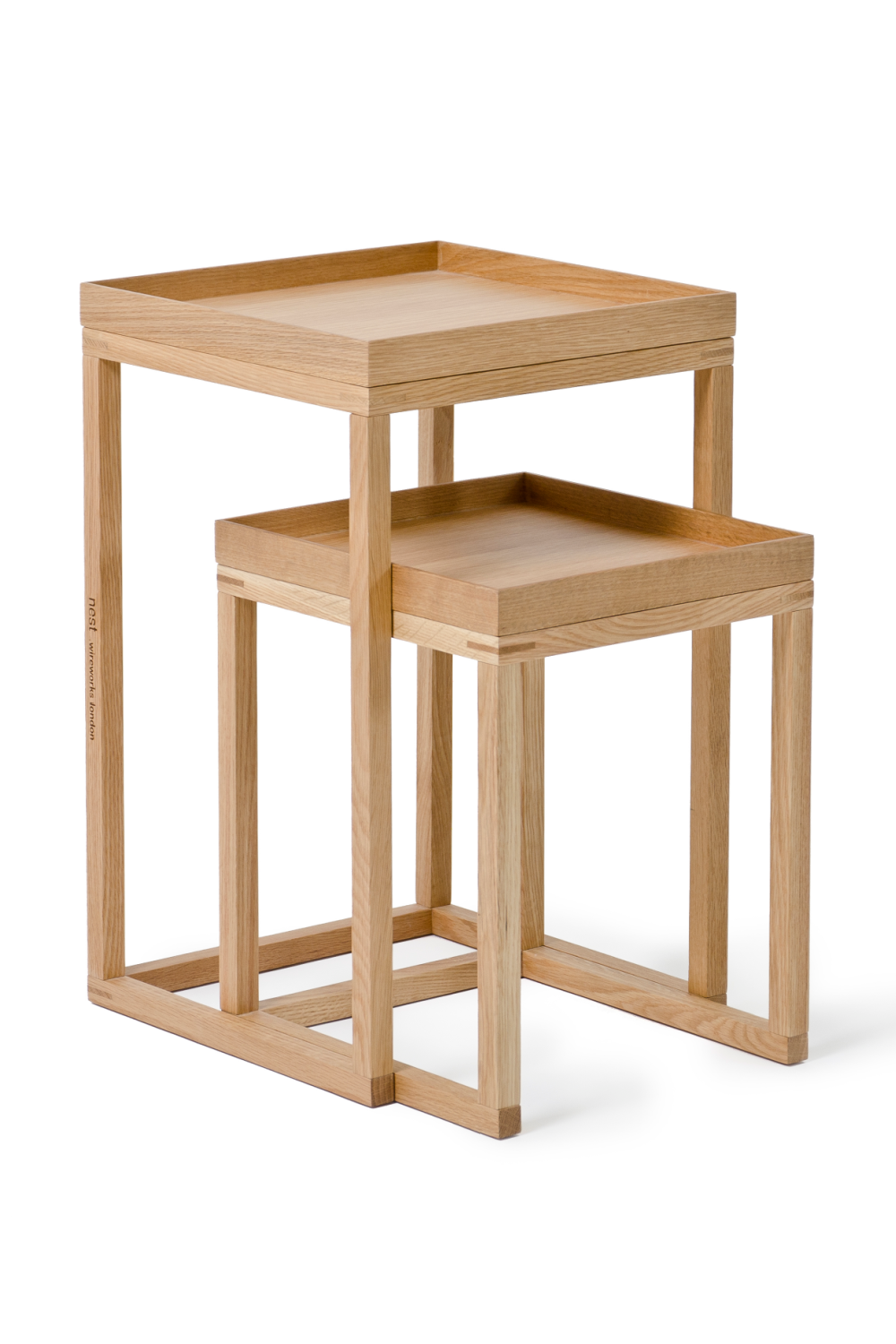 Wooden Nesting Side Table Set | Wireworks | Oroa.com