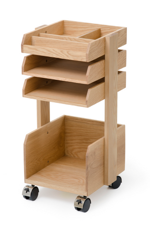Wooden Storage Trolley | Wireworks Casper | Oroa.com