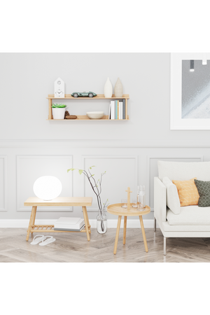 2 Level Wooden Wall Shelf | Wireworks Platform 2 | Oroa.com