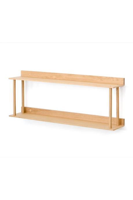 2 Level Wooden Wall Shelf | Wireworks Platform 2 | Oroa.com