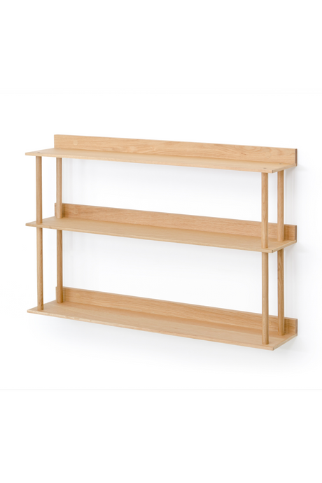 3 Level Wooden Wall Shelf  | Wireworks Platform 3 | Oroa.com