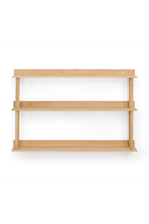 3 Level Wooden Wall Shelf  | Wireworks Platform 3 | Oroa.com