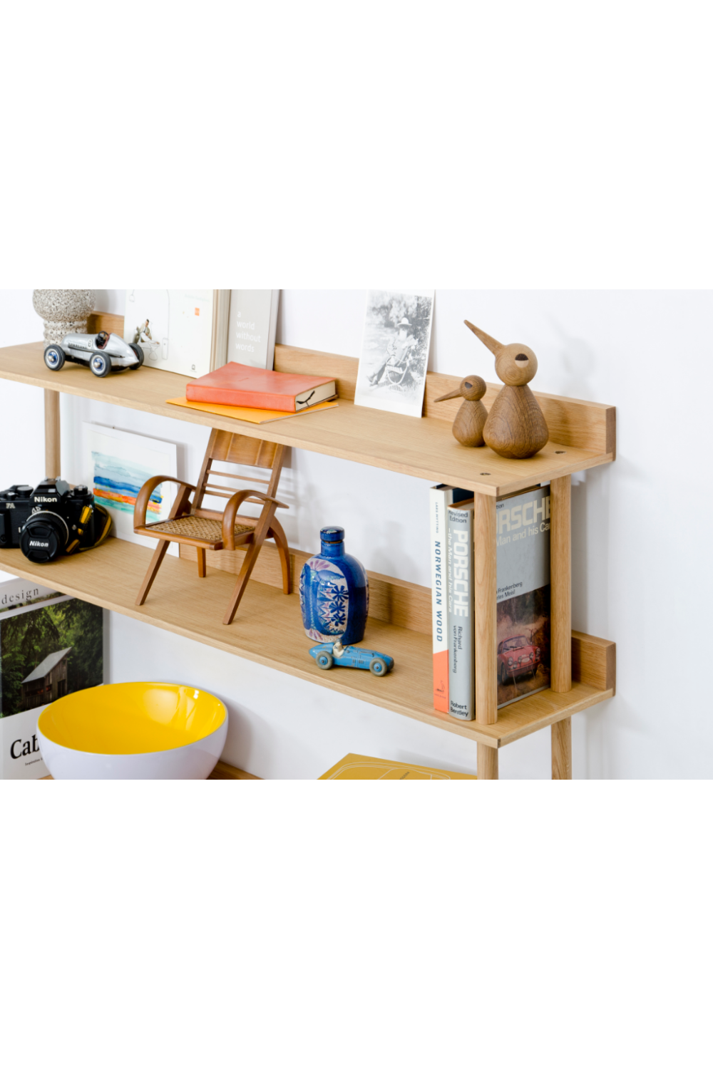 3 Level Wooden Wall Shelf  | Wireworks Platform 3 | Oroa.com