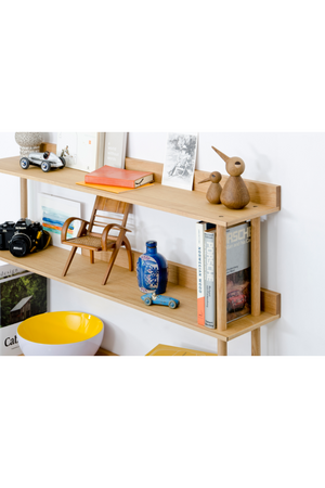 3 Level Wooden Wall Shelf  | Wireworks Platform 3 | Oroa.com