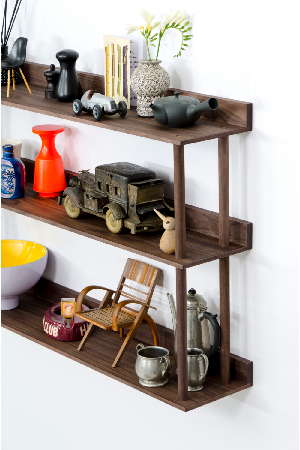 3 Level Wooden Wall Shelf  | Wireworks Platform 3 | Oroa.com