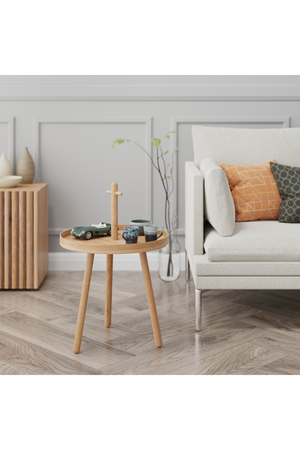 Wooden Portable End Table | Wireworks Pick Me Up | Oroa.com