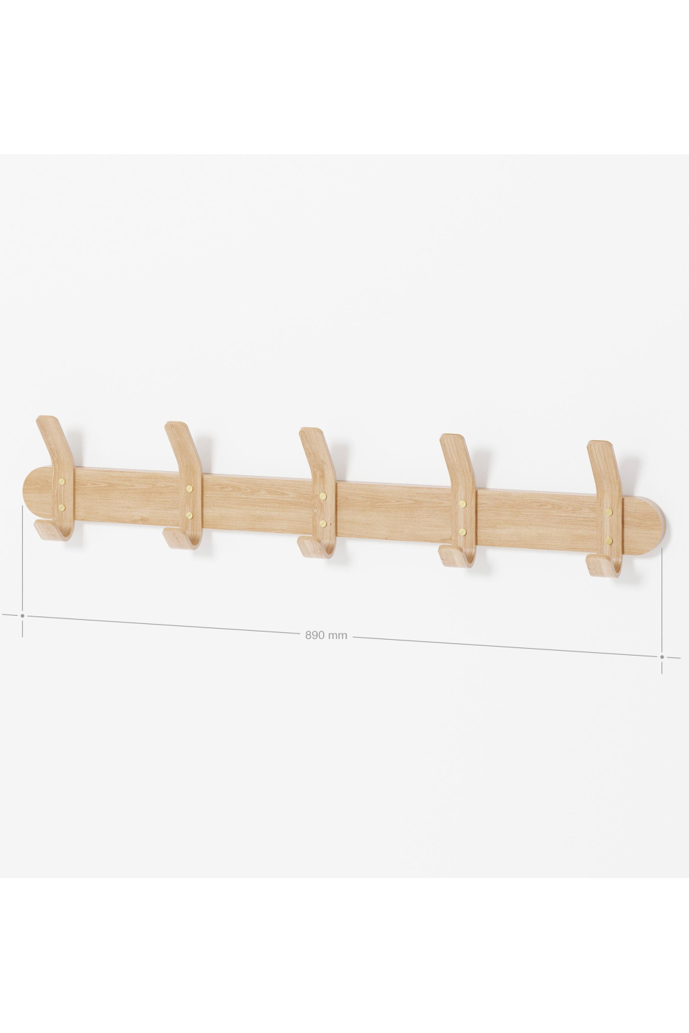 Natural Oak Left Hook | Wireworks | Oroa.com