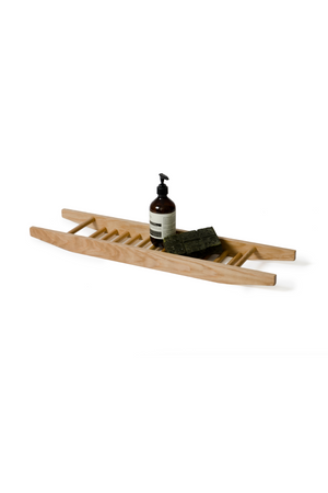 Oak Over Bath Caddy Organizer | Wireworks Bath Bridge Studio | Oroa.com