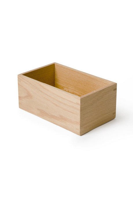 Rectangular Oak Bathroom Storage Box | Wireworks Mezza | Oroa.com