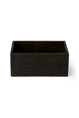 Rectangular Oak Bathroom Storage Box | Wireworks Mezza | Oroa.com