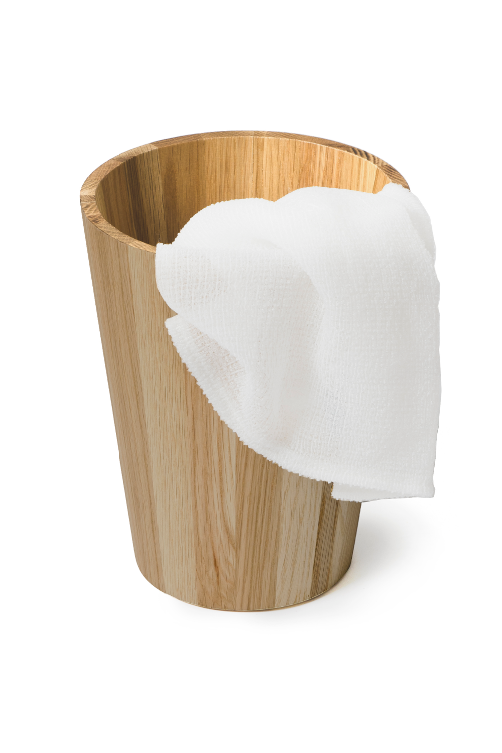 Round Oak Bathroom Bin | Wireworks Mezza | Oroa.com