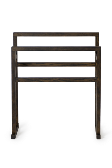 Oak Standing Towel Holder L | Wireworks Mezza Grande