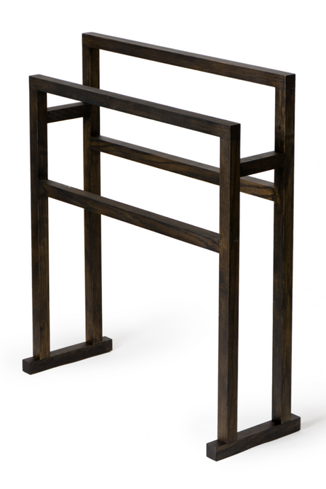Oak Standing Towel Holder L | Wireworks Mezza Grande