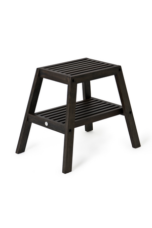 2-Level Oak Step Stool | Wireworks Slatted | Oroa.com