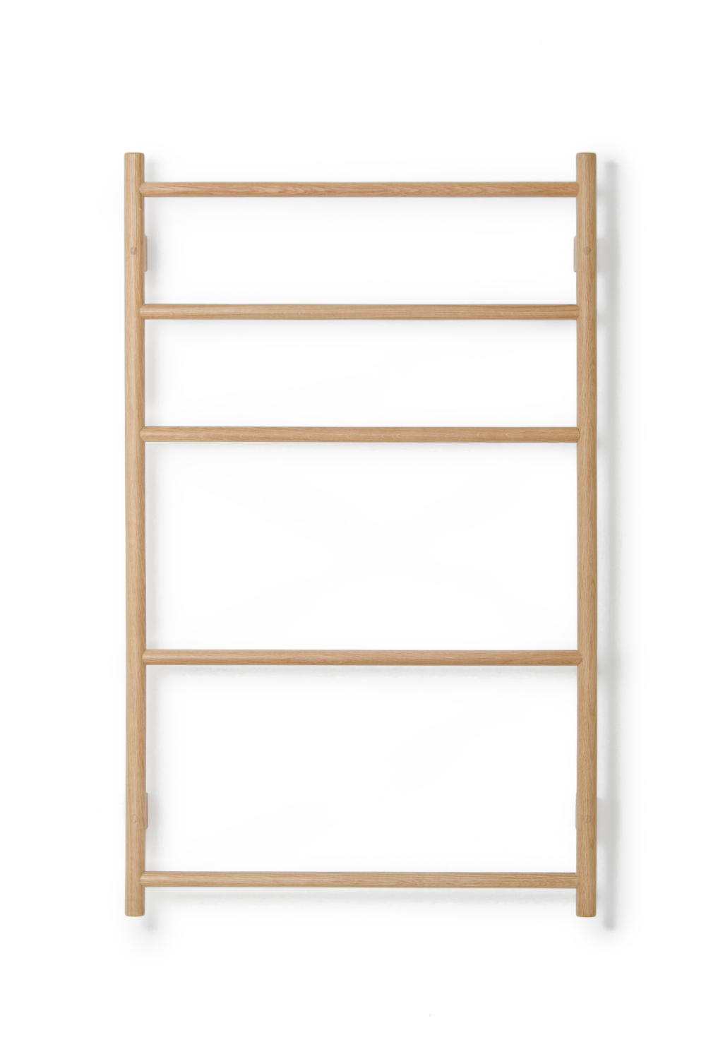 5-Bar Oak Wall Mounted Towel Rail | Wireworks Wallbar | Oroa.com