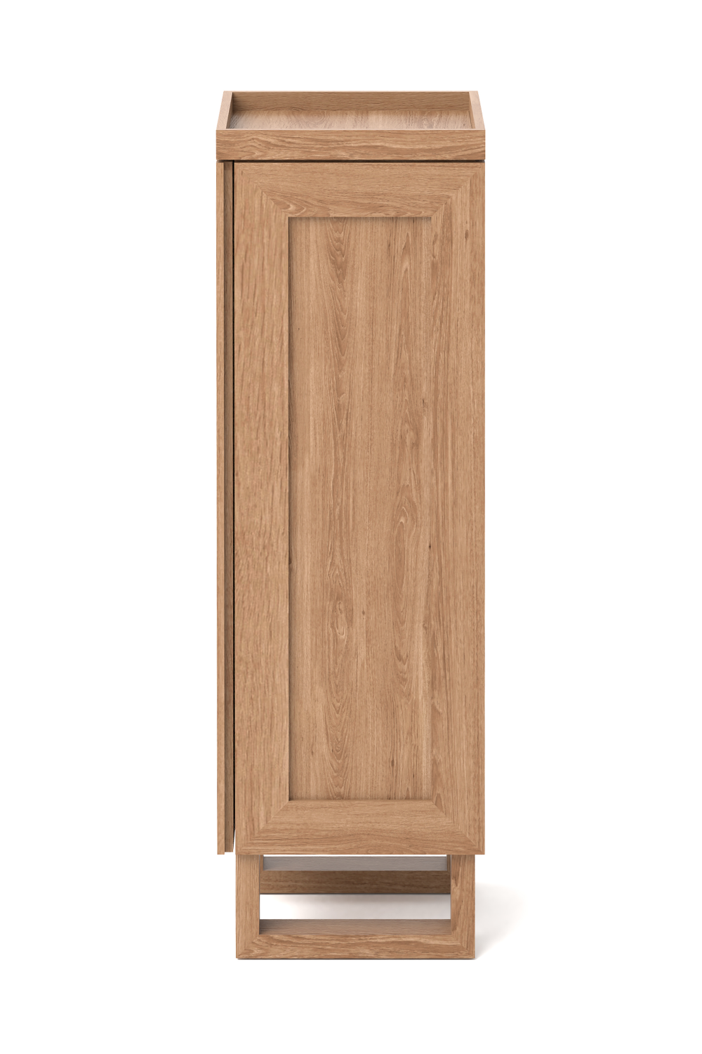Oak Bathroom Cabinet with Ribbed Glass | Wireworks Tallboy Mezza | Oroa.com