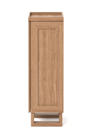 Oak Bathroom Cabinet with Ribbed Glass | Wireworks Tallboy Mezza | Oroa.com