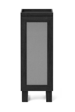 Oak Bathroom Cabinet with Ribbed Glass | Wireworks Tallboy Mezza | Oroa.com