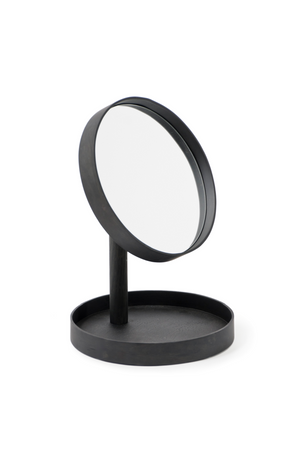 Oak Magnifying Vanity Mirror with Storage Tray | Wireworks Look | Oroa.com