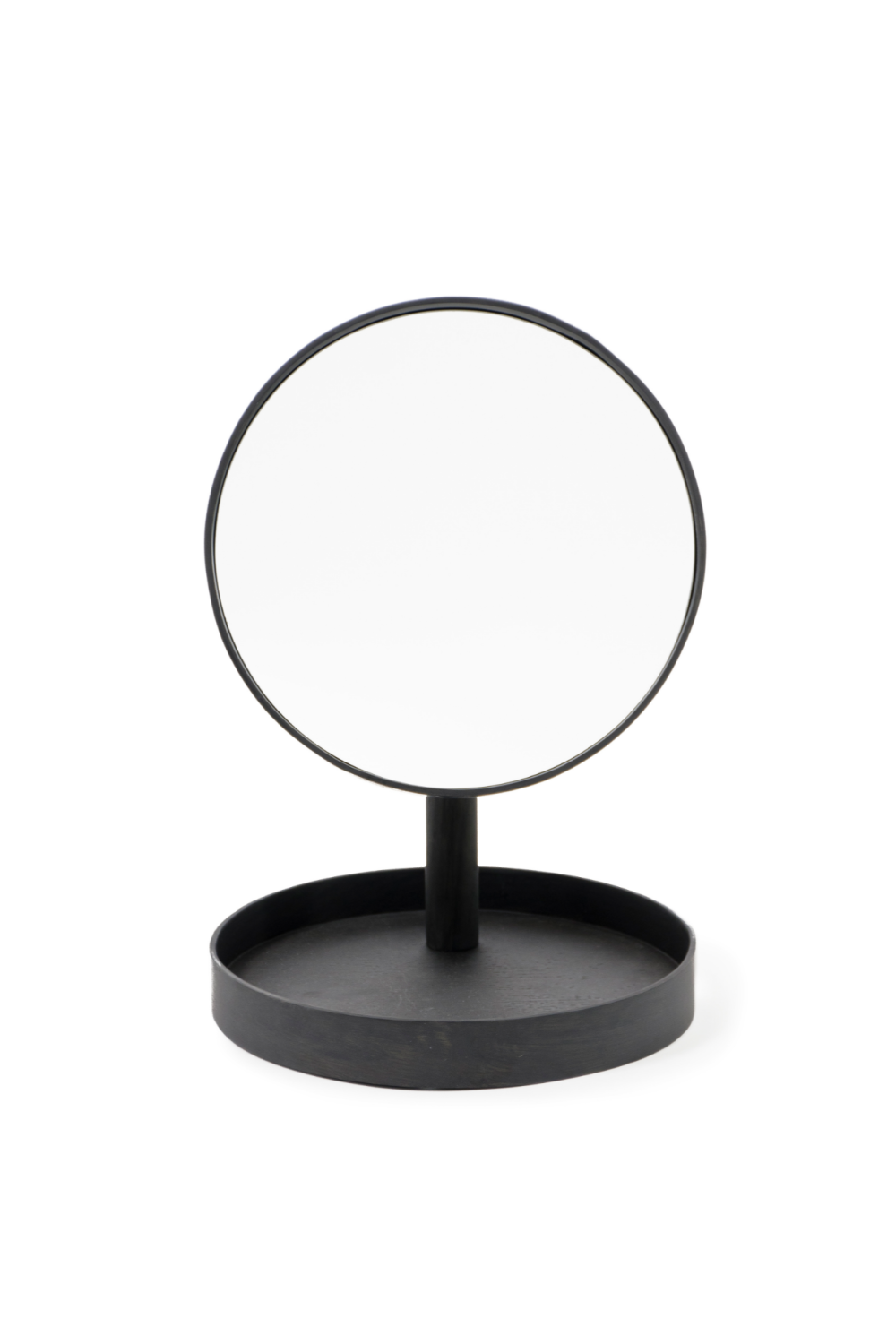 Oak Magnifying Vanity Mirror with Storage Tray | Wireworks Look | Oroa.com