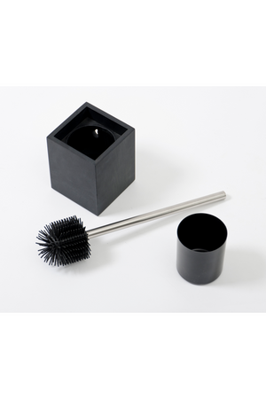 Oak Square Toilet Brush Holder Set | Wireworks Cosmos | Oroa.com