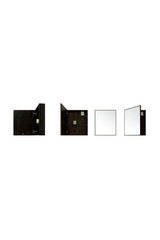 Oak Bathroom Cabinet with Mirror | Wireworks Slimline | Oroa.com